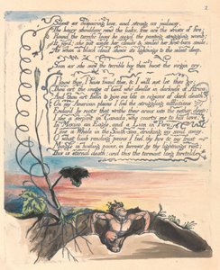 America. Una profezia, Tavola 4 da William Blake